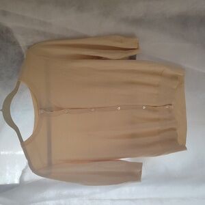 Yellow silk blend sweater small snags